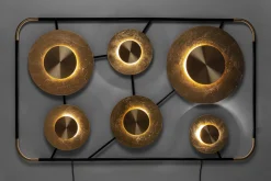 Outlet KARE Design Kinkiet Disc 185x110 cm złoty - KARE