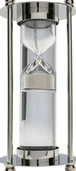 Best KARE Design Klepsydra ekskluzywna srebrna stal niklowana i szkło Ø14x30 cm - KARE