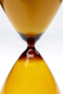 Sale KARE Design Klepsydra szklana bursztynowa Ø14x36 cm - KARE