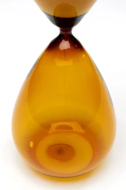 Sale KARE Design Klepsydra szklana bursztynowa Ø14x36 cm - KARE