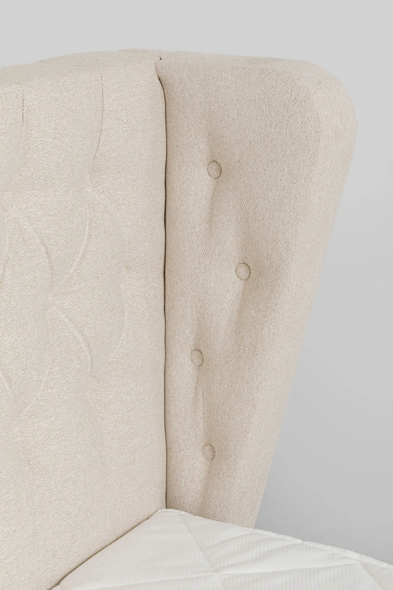 Clearance KARE Design Łóżko Benito Moon 160x200 cm kremowe - KARE