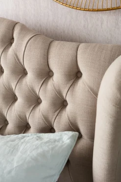 Outlet KARE Design Łóżko City Spirit 160x200 cm beżowe - KARE