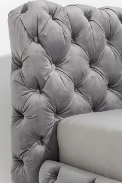 Fashion KARE Design Łóżko Desire 160x200 cm jasnoszare - KARE