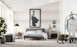 Hot KARE Design Łóżko Desire 200x200 cm szare - KARE