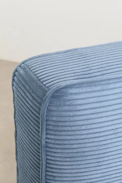 Hot KARE Design Łóżko podwójne z zagłówkiem niebieskie nogi czarne 160x200 cm - KARE