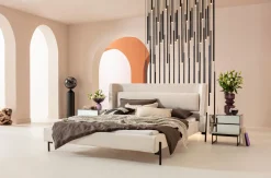 Fashion KARE Design Łóżko Tivoli 180x200 cm ecru - KARE