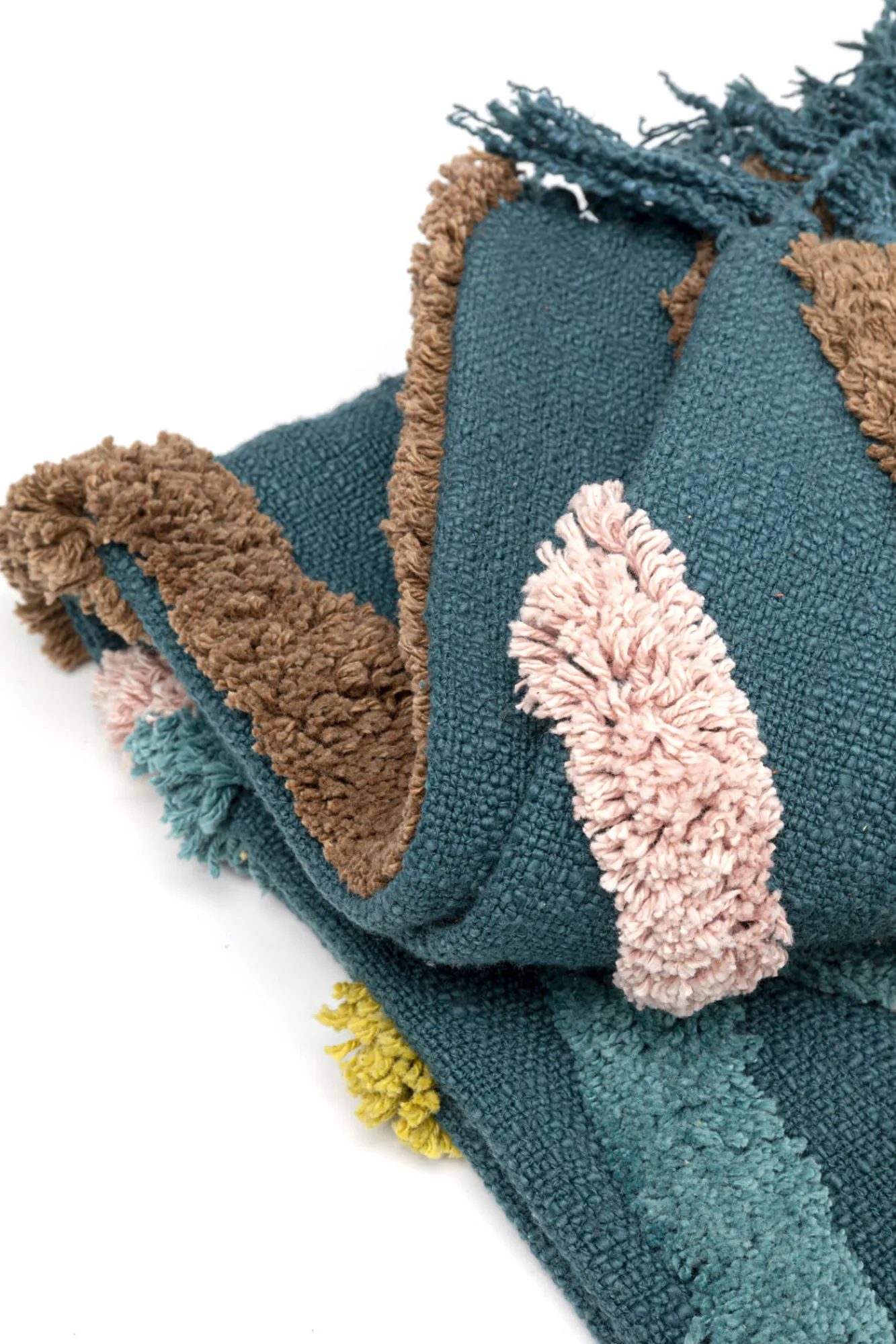 Outlet KARE Design Koc bawełniany z kolorową dekoracją 200x150 cm - KARE