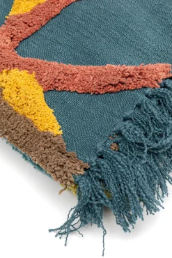 Outlet KARE Design Koc bawełniany z kolorową dekoracją 200x150 cm - KARE