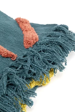 Outlet KARE Design Koc bawełniany z kolorową dekoracją 200x150 cm - KARE