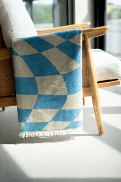 New KARE Design Koc Checker Blue Green 170x130cm - KARE