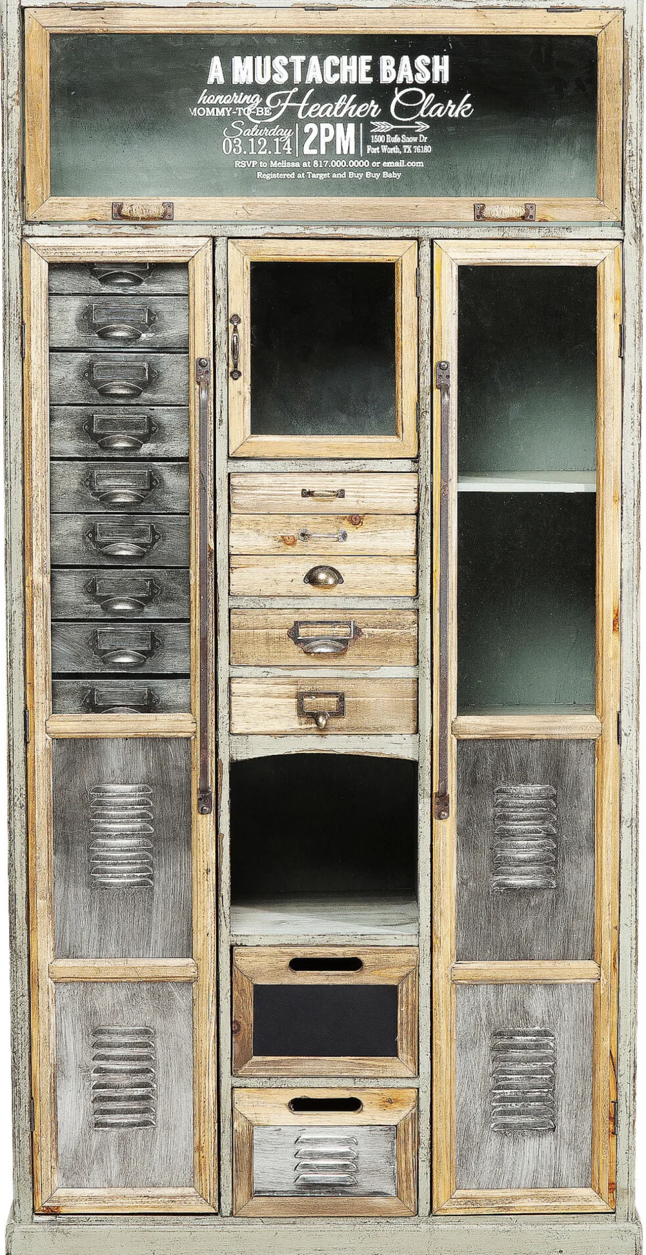 Sale KARE Design Komoda Barber Shop 81x162 cm drewniana - KARE