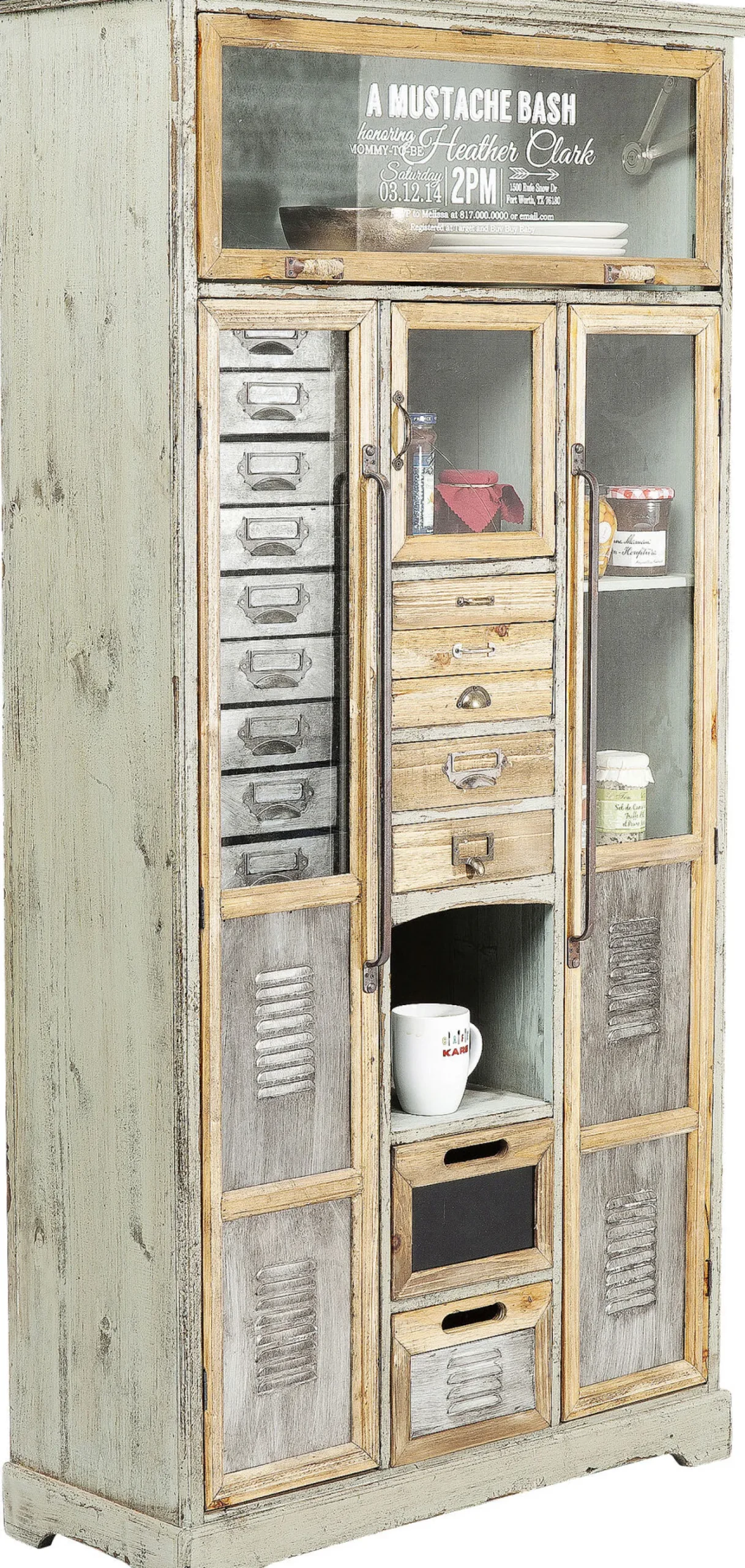 Sale KARE Design Komoda Barber Shop 81x162 cm drewniana - KARE