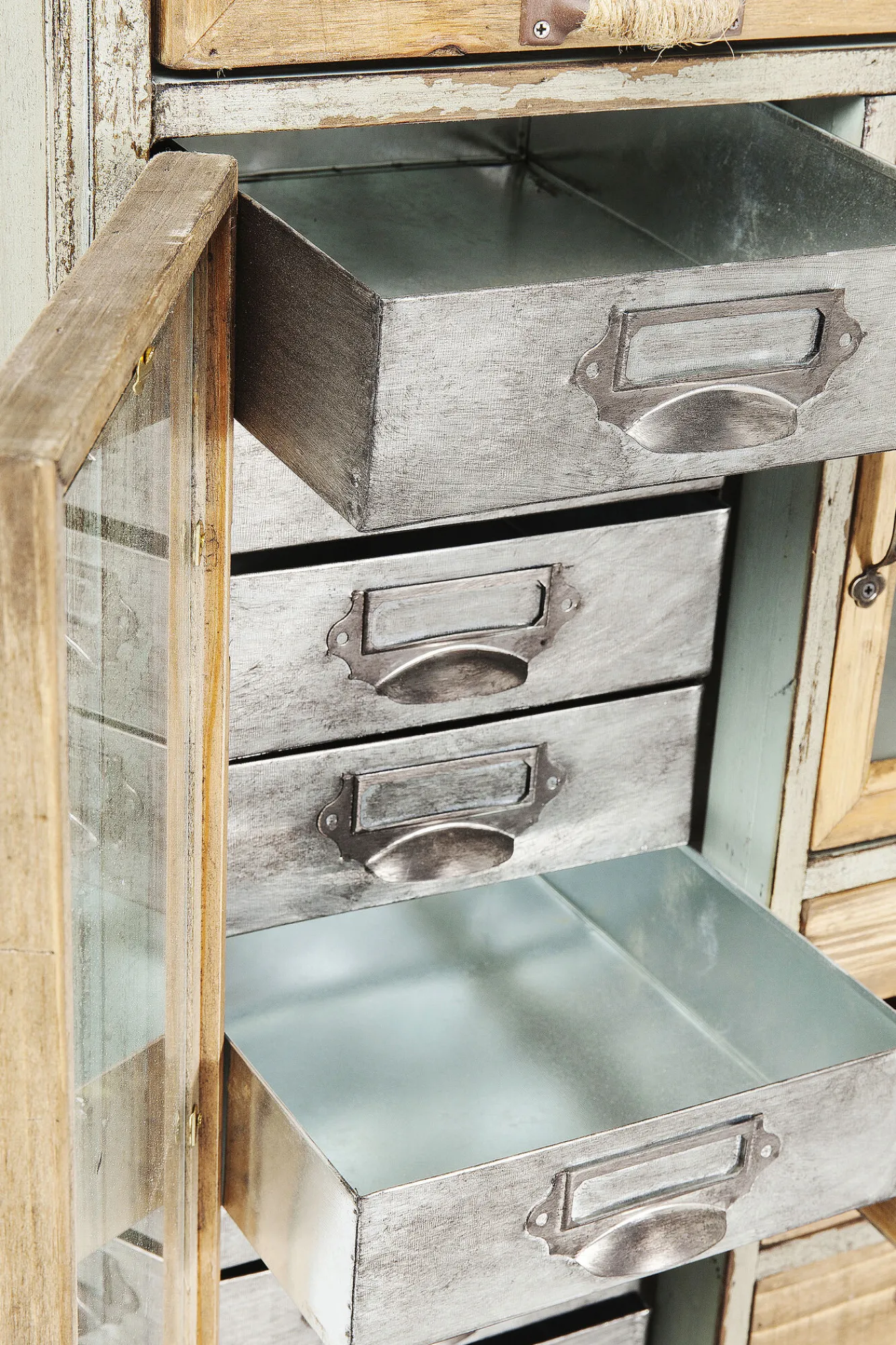 Sale KARE Design Komoda Barber Shop 81x162 cm drewniana - KARE