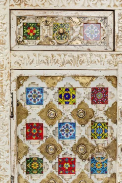 Hot KARE Design Komoda Bazar 90x90 cm mango kolorowa - KARE