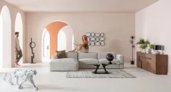 New KARE Design Komoda brązowa fornirowana 3-drzwiowa 200x76 cm - KARE