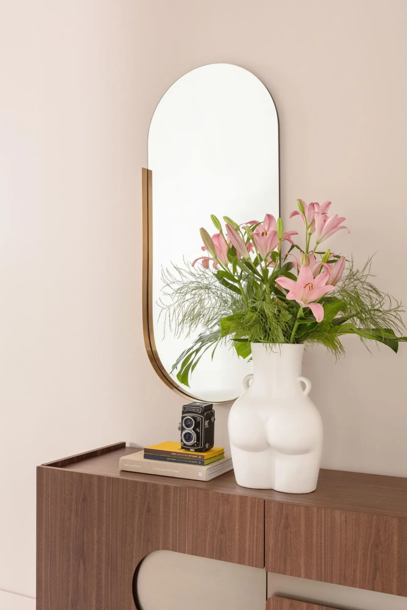 New KARE Design Komoda brązowa fornirowana 3-drzwiowa 200x76 cm - KARE