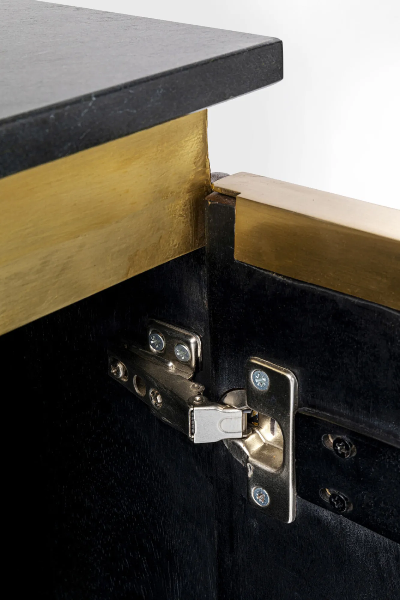 Clearance KARE Design Komoda Catalina 160x86 cm drewno mango ciemnobrązowe - blat marmur - KARE