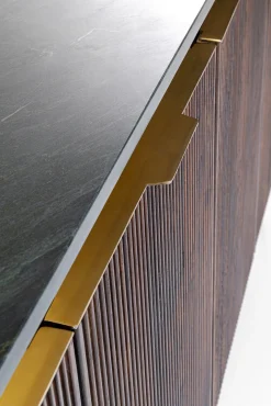 Clearance KARE Design Komoda Catalina 160x86 cm drewno mango ciemnobrązowe - blat marmur - KARE