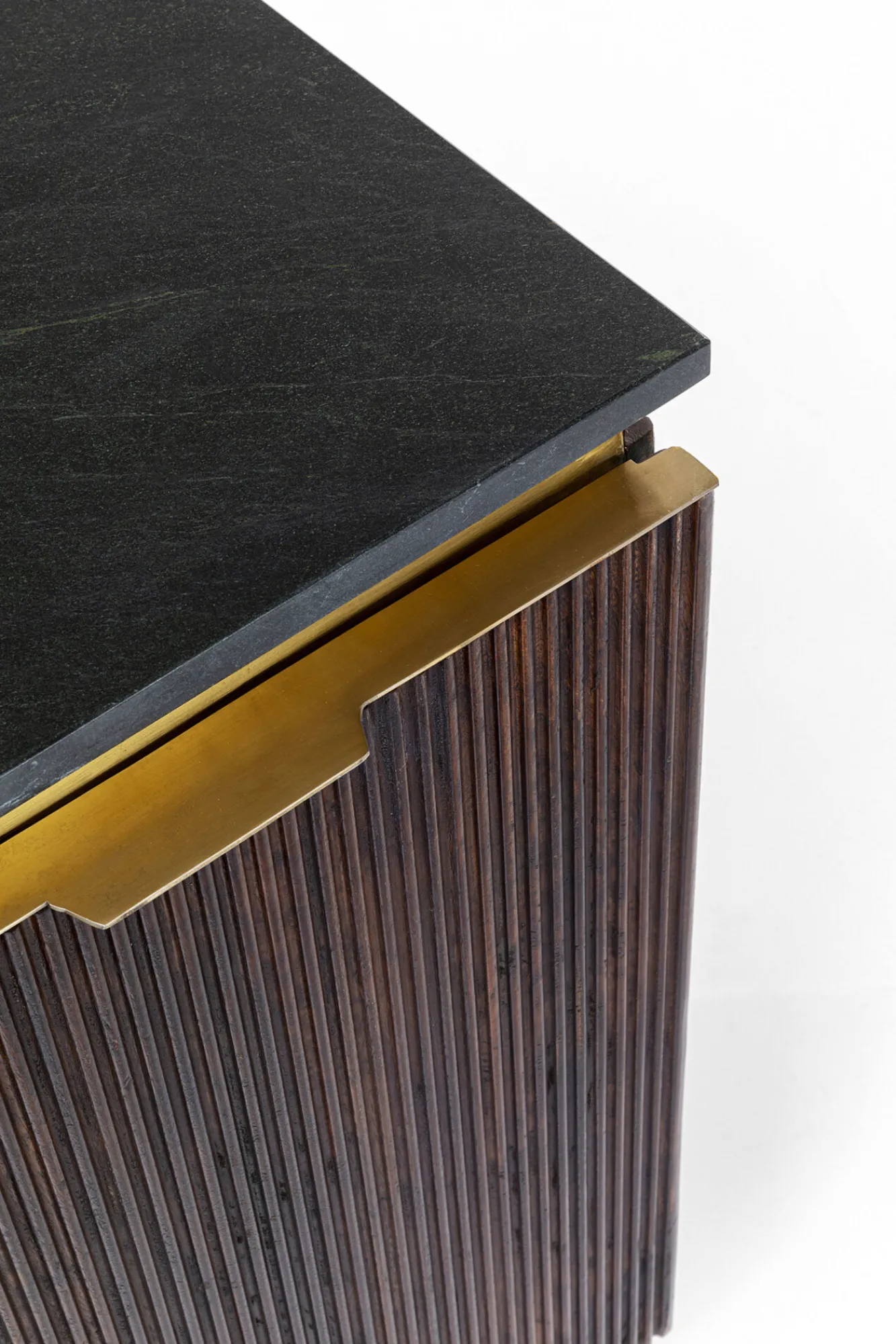 Clearance KARE Design Komoda Catalina 160x86 cm drewno mango ciemnobrązowe - blat marmur - KARE