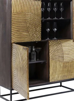 Outlet KARE Design Komoda Circulo 120x150 cm czarno-złota - KARE