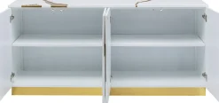 Fashion KARE Design Komoda Cracked 165x80 cm biało-złota - KARE