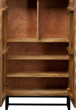 New KARE Design Komoda drewniana 2-drzwiowa boho podstawa czarna 76x140 cm - KARE