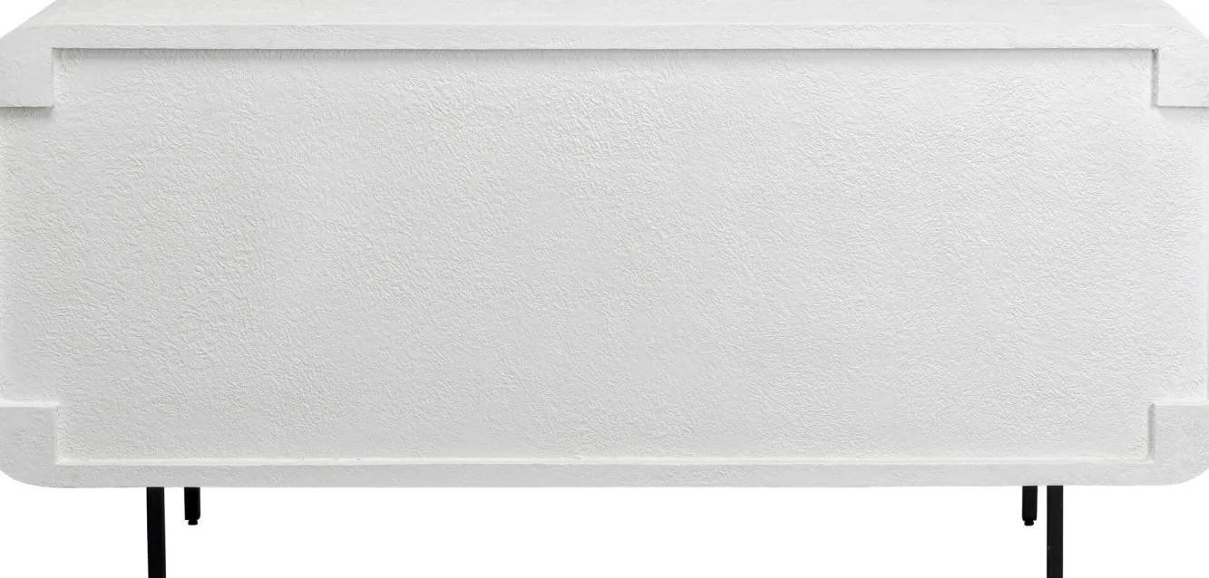 Online KARE Design Komoda 3-drzwiowa biała skandynawska drewno i MDF nogi czarne 160x75 cm - KARE