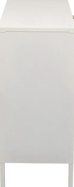 Clearance KARE Design Komoda 3-drzwiowa biała stal i szkło 80x85 cm - KARE