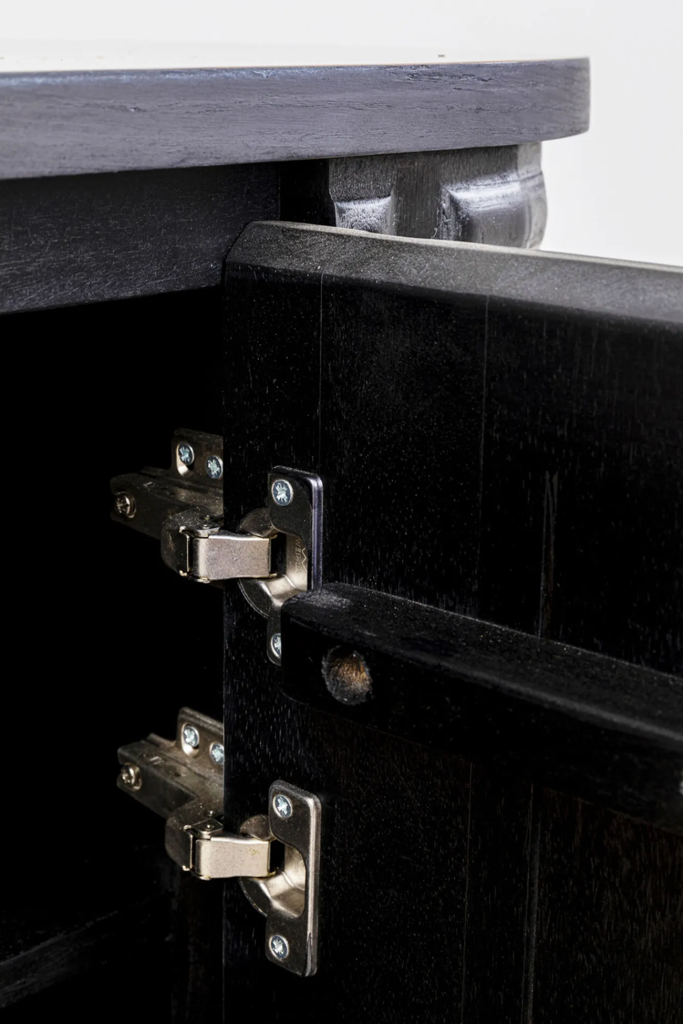 Online KARE Design Komoda 3-drzwiowa boho drewno mango czarne blat naturalny 160x75 cm - KARE