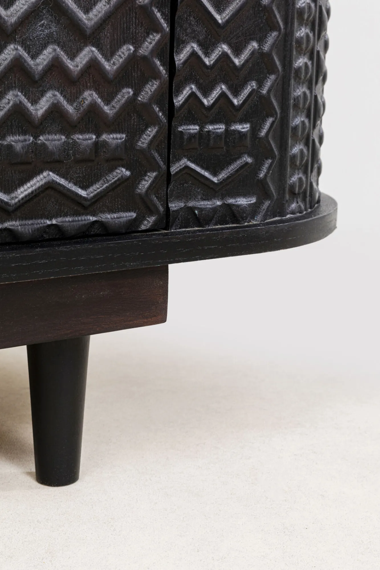 Online KARE Design Komoda 3-drzwiowa boho drewno mango czarne blat naturalny 160x75 cm - KARE