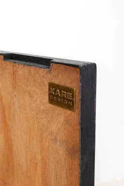 Best KARE Design Komoda 3-drzwiowa fornirowana front czarno-biały 160x75 cm - KARE