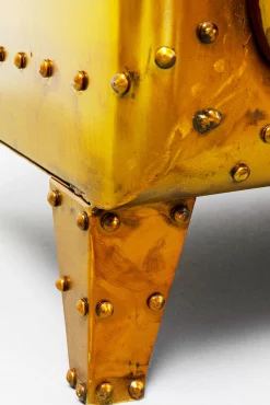 Sale KARE Design Komoda 1-drzwiowa loft złota stalowa 66x152 cm - KARE