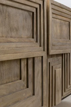 Best KARE Design Komoda 5-drzwiowa rustykalna z drewna mango 184x76 cm - KARE