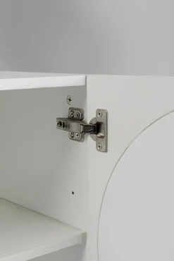 Clearance KARE Design Komoda 2-drzwiowa z 2 szufladami biała front drewno dębowe 183x76 cm - KARE