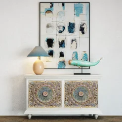 Online KARE Design Komoda 4-drzwiowa z drewna mango front kolorowy 180x95 cm - KARE