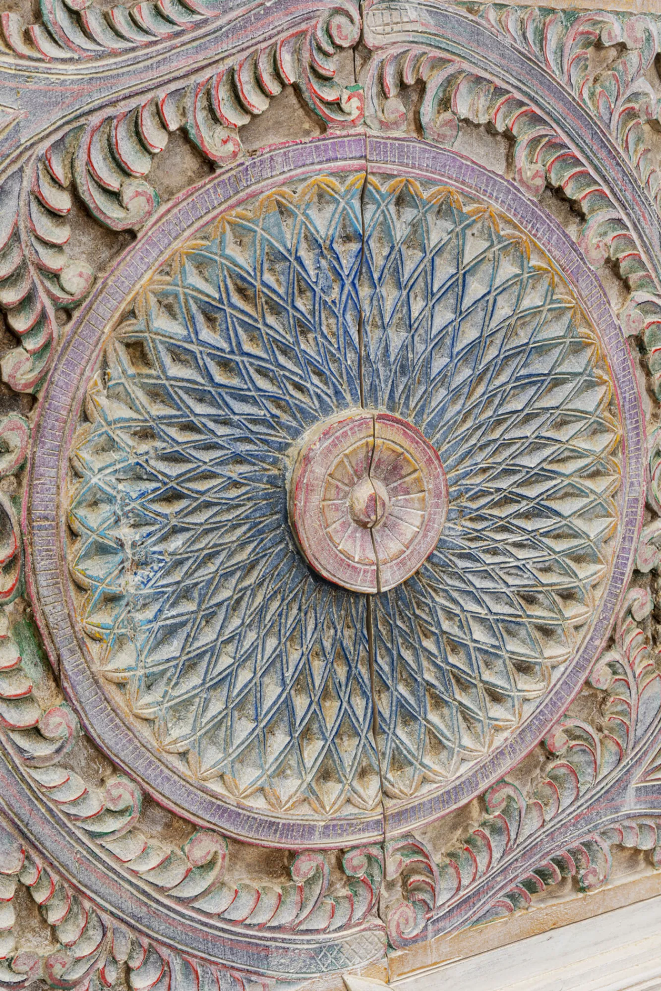 Online KARE Design Komoda 4-drzwiowa z drewna mango front kolorowy 180x95 cm - KARE