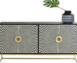 Fashion KARE Design Komoda Electro 160x80 cm czarno-biała - KARE