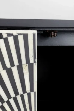 Fashion KARE Design Komoda Electro 160x80 cm czarno-biała - KARE