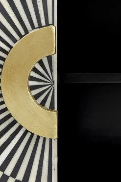 Fashion KARE Design Komoda Electro 160x80 cm czarno-biała - KARE