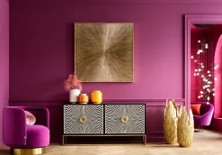 Fashion KARE Design Komoda Electro 160x80 cm czarno-biała - KARE