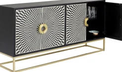 Fashion KARE Design Komoda Electro 160x80 cm czarno-biała - KARE