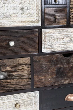 Hot KARE Design Komoda Finca 114x80 cm ciemnobrązowa mango - KARE