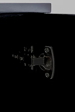 Fashion KARE Design Komoda glamour czterodrzwiowa czarno-złota 165 cm - KARE