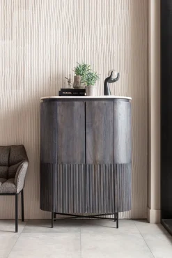 Outlet KARE Design Komoda Glenn 100x138 cm ciemnoszara - KARE