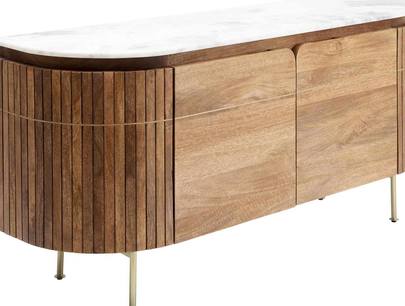 Clearance KARE Design Komoda Grace 160x78 cm drewno mango - blat marmur - KARE