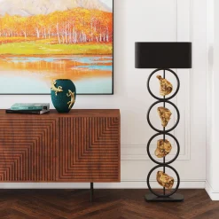 Discount KARE Design Komoda Grooves 164x79 cm brązowa mango - KARE