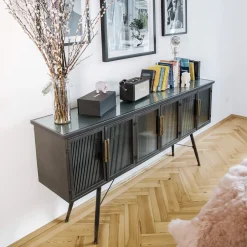 Best KARE Design Komoda La Gomera 180x85 cm grafitowa - KARE