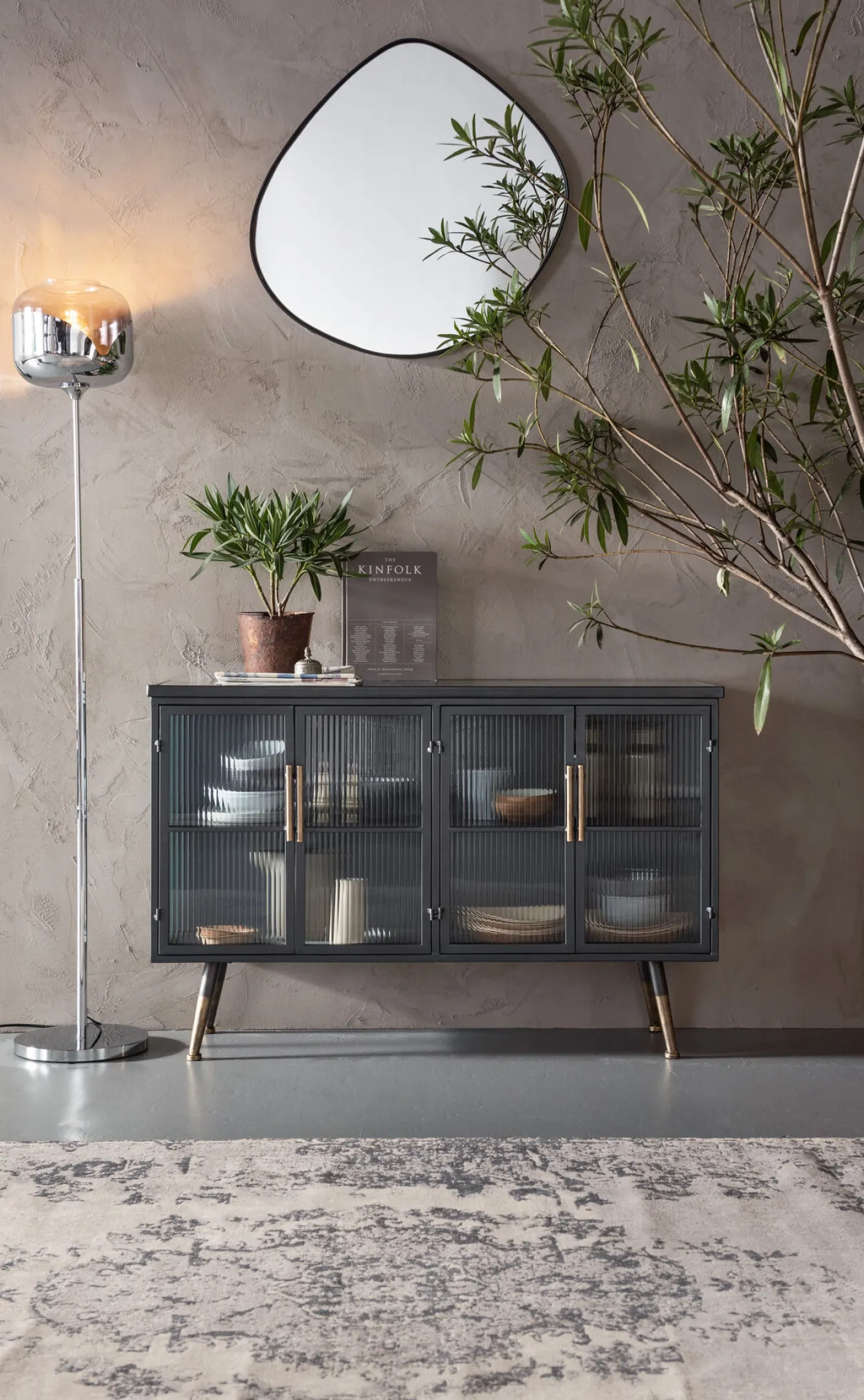 New KARE Design Komoda La Gomera 120x75 cm grafitowa - KARE