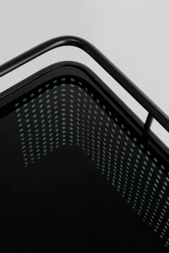 Discount KARE Design Komoda loft ze szklanym blatem czarna 120x70 cm - KARE