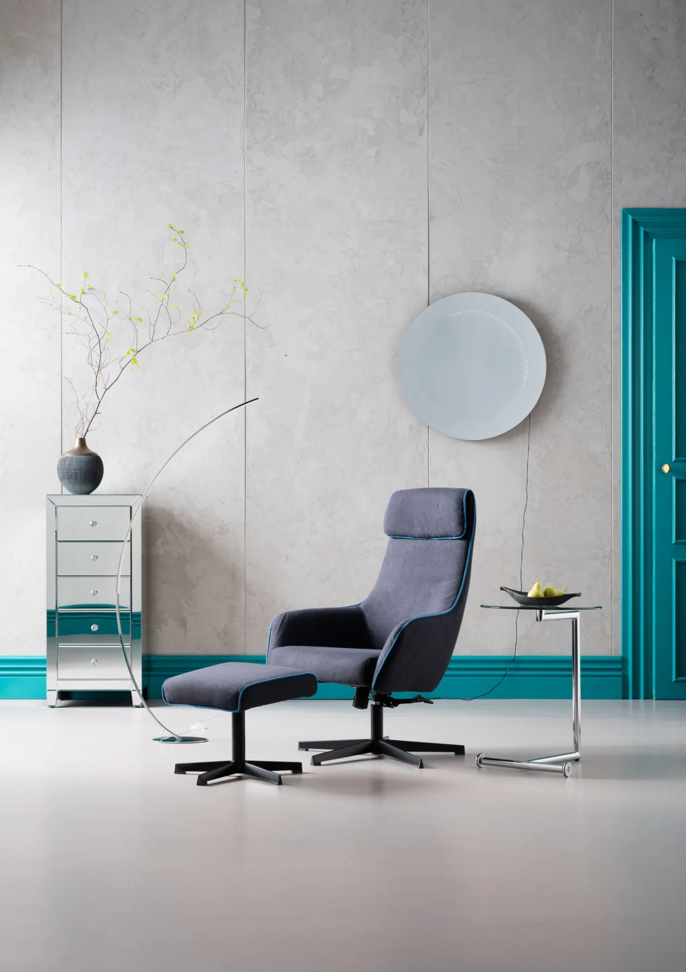 Clearance KARE Design Komoda lustrzana blat lustro srebrna z szufladami 49x41 cm - KARE